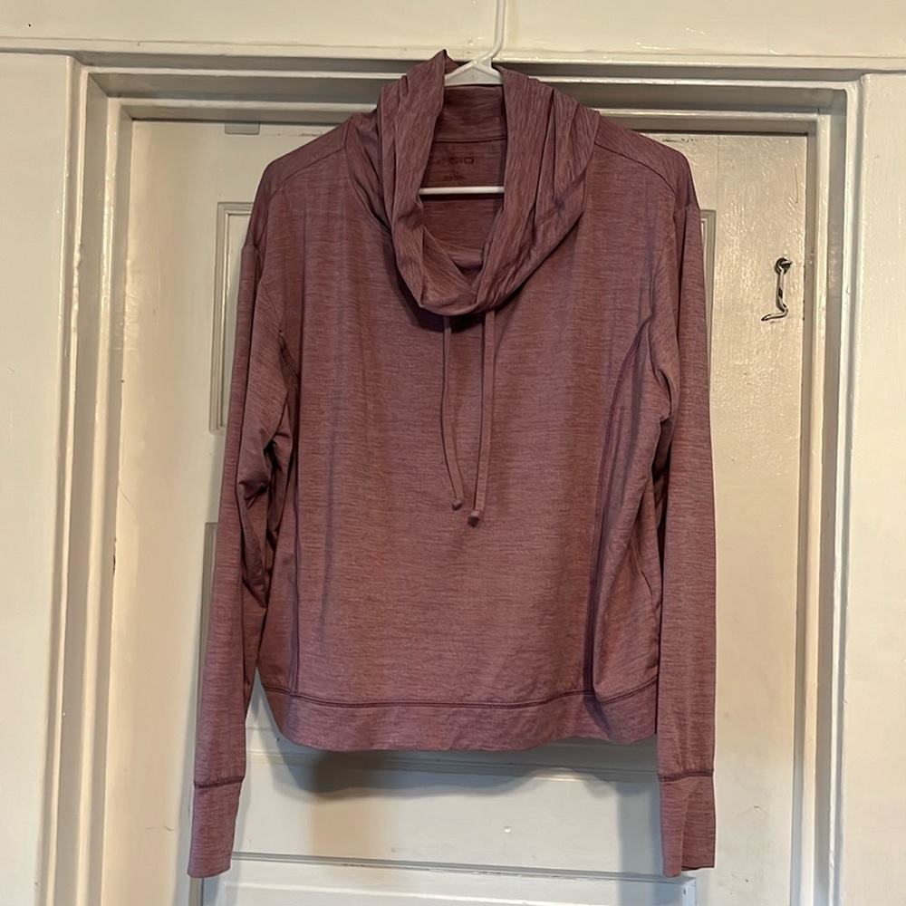 OGIO Womens L Endurance Pullover Hooded Cowl Purple Heather long Sleeve Athletic